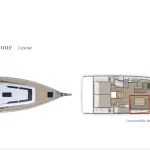 Layout della barca a vela Beneteau Oceanis 51.1 "Elpìda" di Spartivento Charter