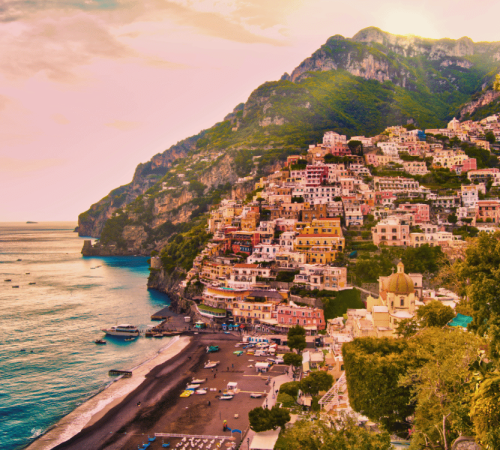 Vista panoramica di Positano in Costiera Amalfitana